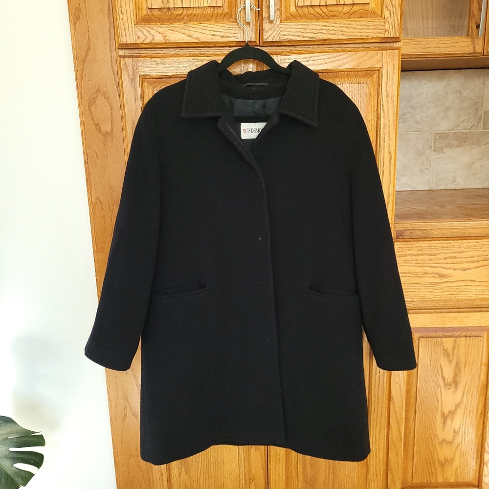Wool Cashmere Blend Long Trench Coat
